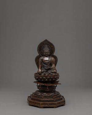 Namo Shakyamuni | Buddha Statue Small | Zen Room Decor | Spiritual Gifts | Tibetan Newari Handicrafts | Home Yoga Accessories | Yoga Decor